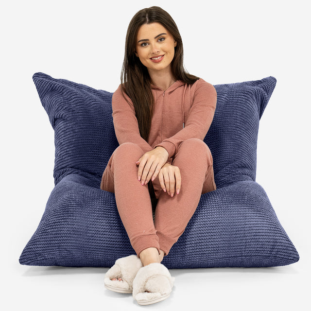 Pouf Géant XXL - Pompon Violet 01