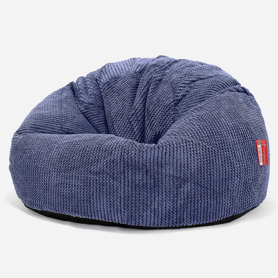 CloudSac 200 Pouf Géant Enfant à Mémoire de Forme 2-12 ans - Pompon Violet 01