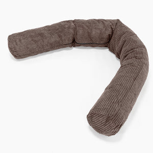Traversin XXL - Pompon Chocolat