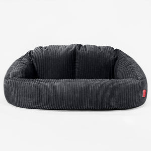Pouf Canapé Bubble - Côtelé Noir