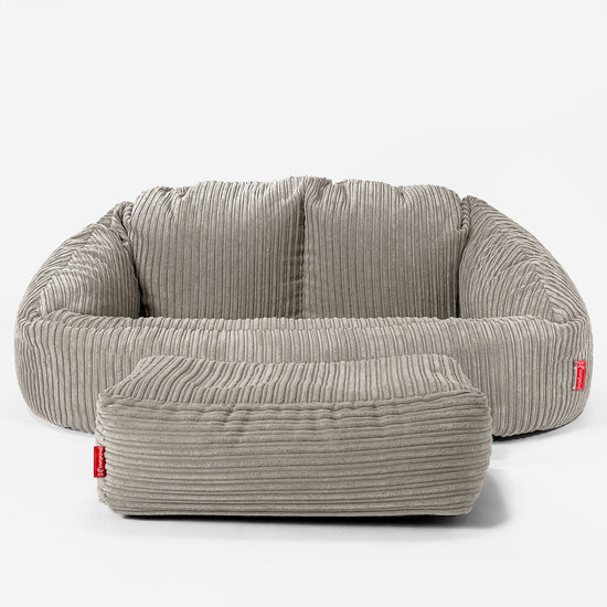 Pouf Canapé Bubble - Côtelé Vison 02