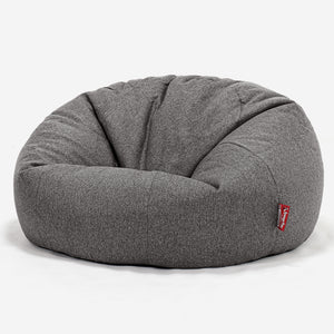 Pouf Canapé Classique - Interalli Laine Gris