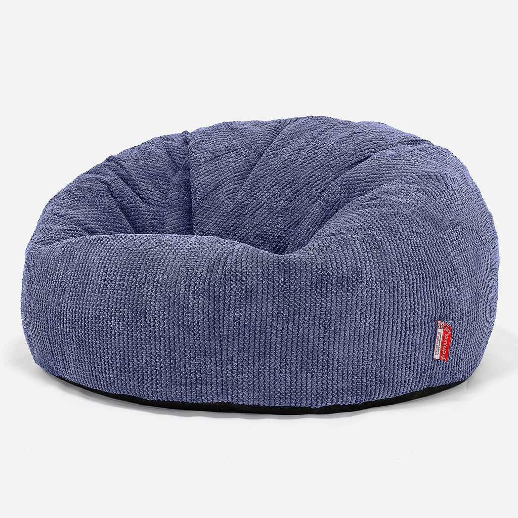 Pouf Canapé Classique - Pompon Violet 01