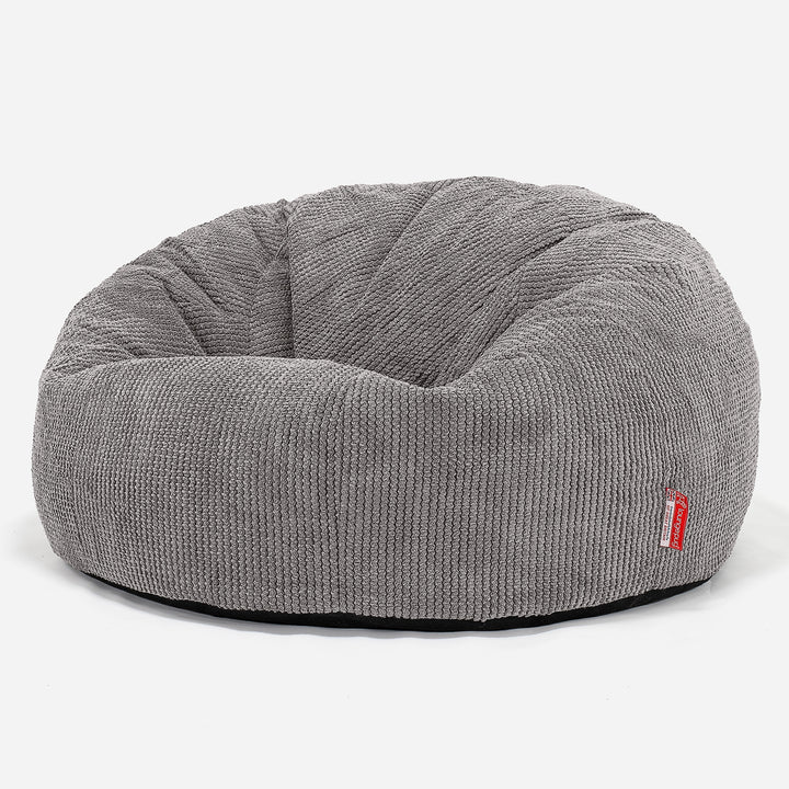 Canapé Pouf pour Enfant 6-14 ans - Pompon Anthracite 02