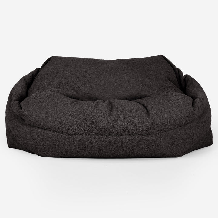 Pouf Canapé Sabine - Bouclé Anthracite_01