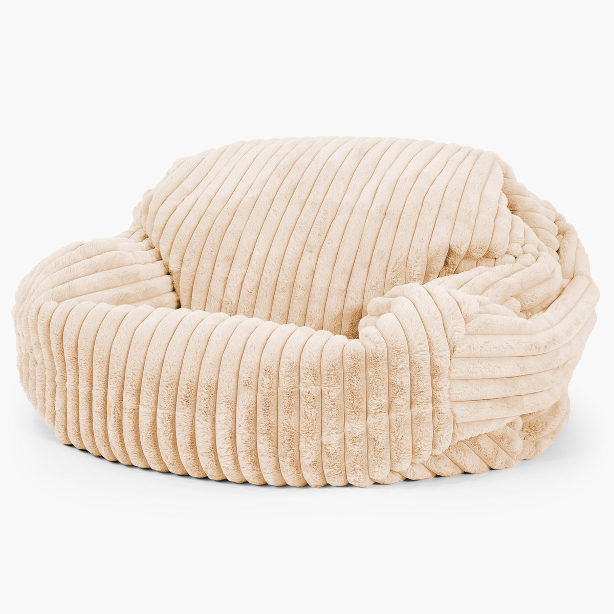 Louis Pouf Fauteuil Design - Côtelé Pêche