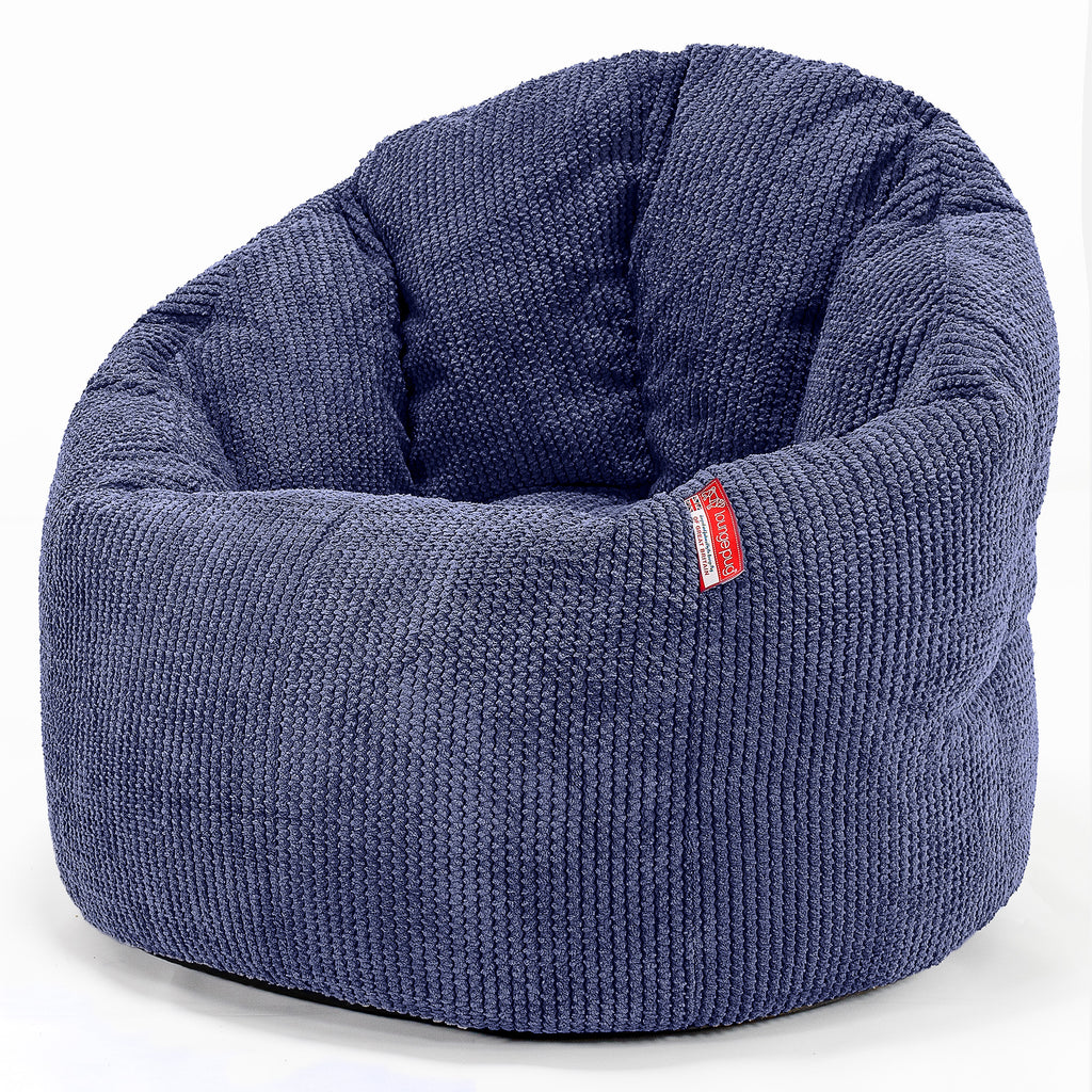 Pouf Chaise Design - Pompon Violet 01
