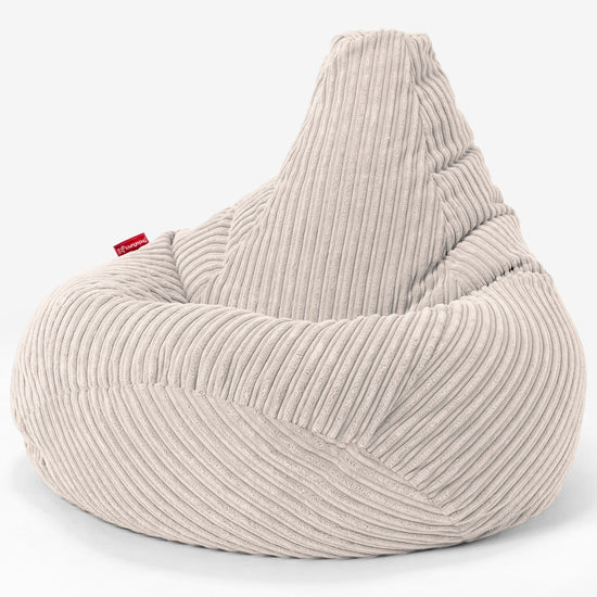 Pouf Gamer pour Enfant 6-14 ans - Côtelé Crème 02