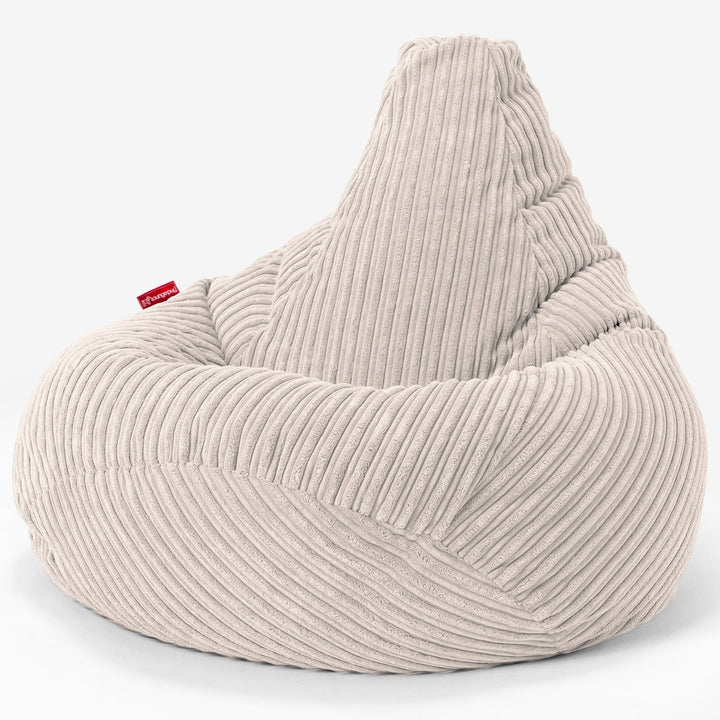 Pouf Gamer pour Enfant 6-14 ans - Côtelé Crème 02
