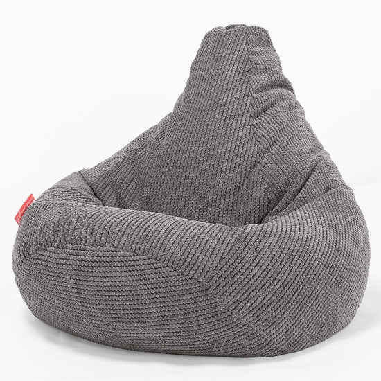 Pouf Gamer pour Enfant 6-14 ans - Pompon Anthracite 02