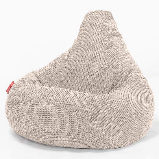 Pouf Gamer pour Enfant 6-14 ans - Pompon Crème 02