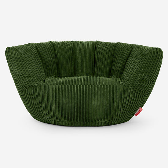 Pouf Charles Vintish - Côtelé Vert Forêt 02