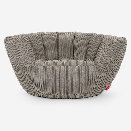 Pouf Charles Vintish - Côtelé Vison 02