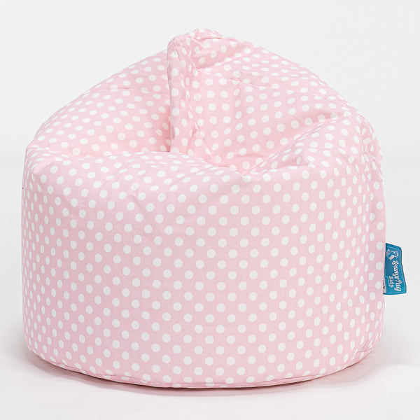 Pouf Enfant 2-6 ans - Imprimé Rose à Pois Fabric Close-up Image