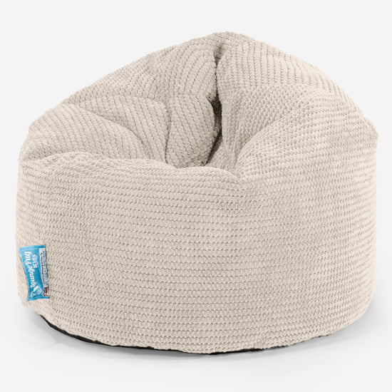 Pouf Enfant 2-6 ans - Pompon Crème 01