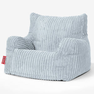 Joséphine Pouf Fauteuil Design - Côtelé Bébé Bleu