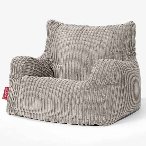 Joséphine Pouf Fauteuil Design - Côtelé Vison 01