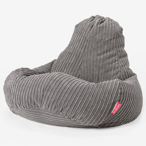 Pouf Gamer Ultra Lux - Côtelé Anthracite