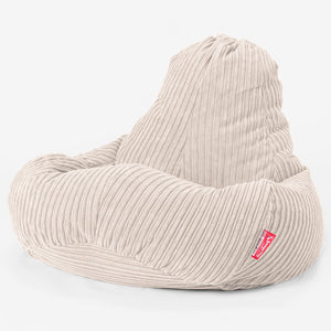 Pouf Gamer Ultra Lux - Côtelé Ivoire