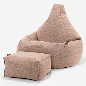Pouf Poire Gamer - Interalli Laine Sable