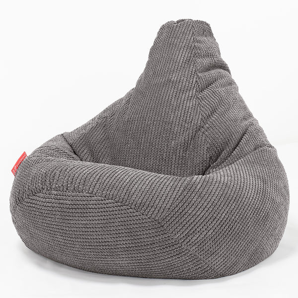 Pouf Poire Gamer - Pompon Anthracite 01