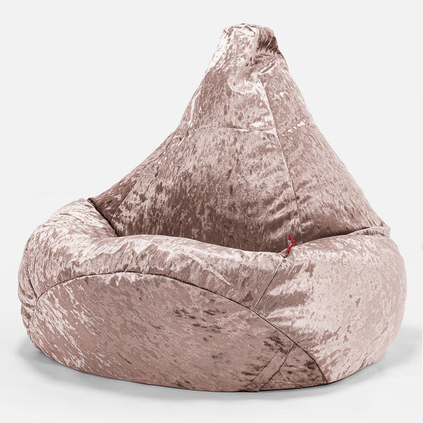 Pouf Poire Gamer - Vintage Velours Truffe 01