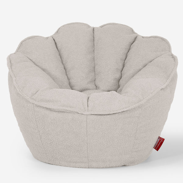 Pouf Fauteuil Natalia Sacco - Bouclé Ivoire_01