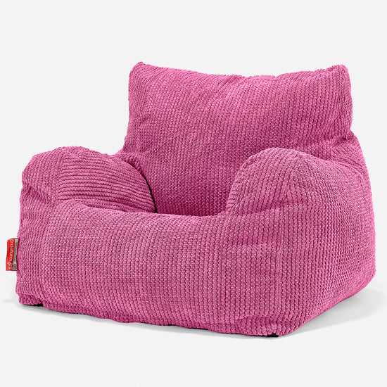 Pouf Fauteuil pour Ados 6-14 ans - Pompon Rose 02