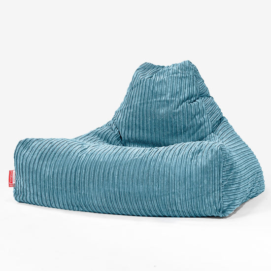 Pouf Fauteuil Relax - Côtelé Mer Égée 01