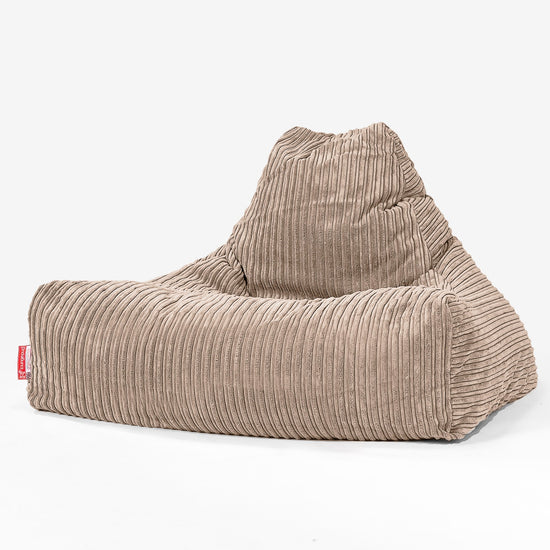 Pouf Fauteuil Relax - Côtelé Sable 01