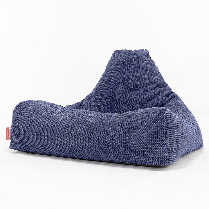 Pouf Fauteuil Relax - Pompon Violet 01