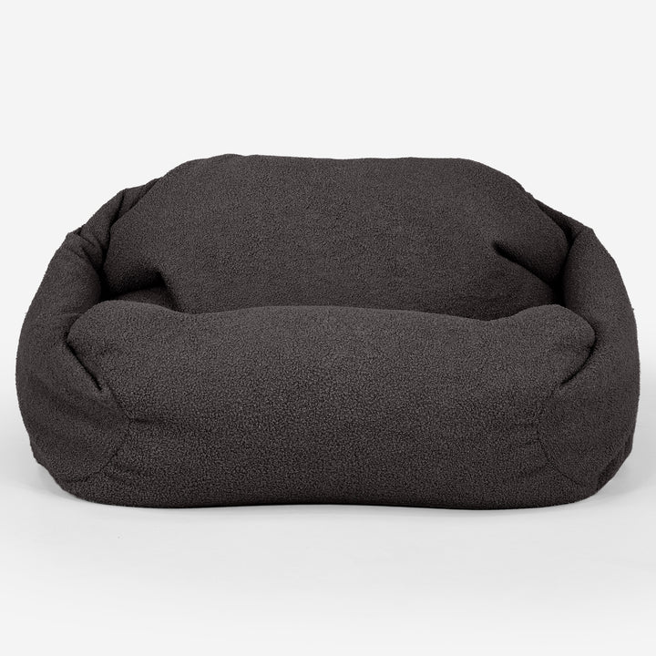 Pouf Fauteuil Sabine - Bouclé Anthracite_01