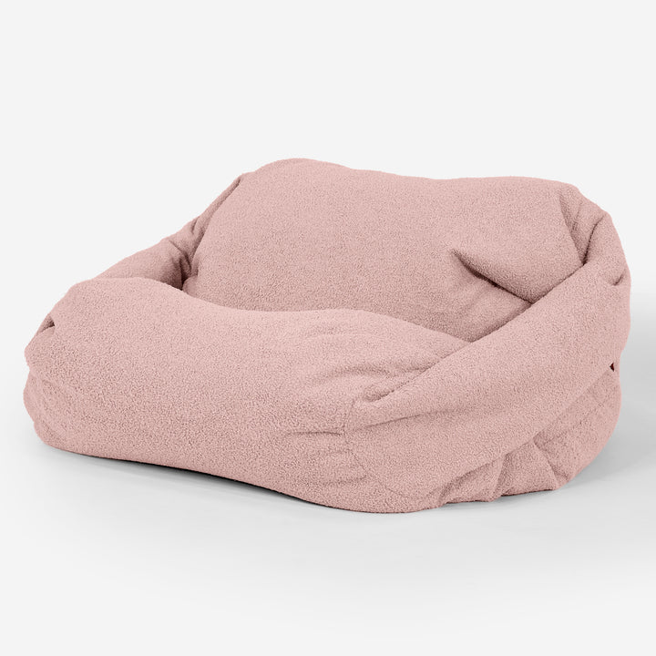 Pouf Fauteuil Sabine - Bouclé Rose_02