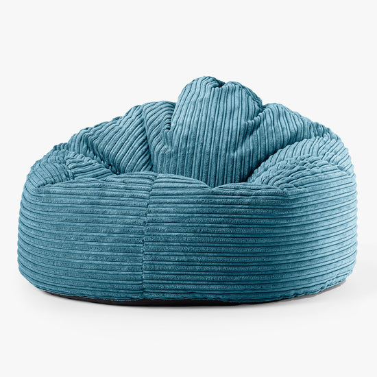 Pouf Géant Câlinou pour Enfants 3-8 ans - Côtelé Mer Égée 02