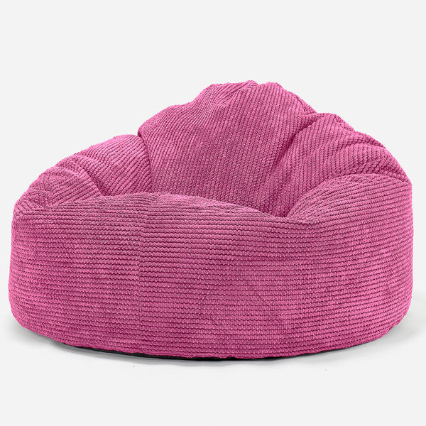 Pouf Géant Câlinou pour Enfants 3-8 ans - Pompon Rose 01