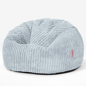 Pouf Poire Classique - Côtelé Bébé Bleu