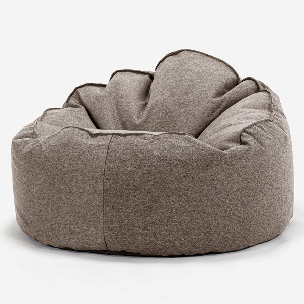 Pouf Poire, Petite Mammouth - Interalli Laine Biscuit 01