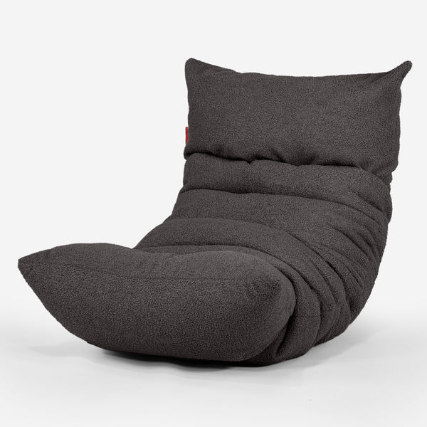 Pouf Relax Eva - Bouclé Anthracite_01