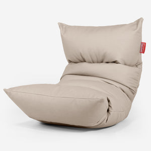 Pouf Relax Eva - Cuir Végan Ivoire