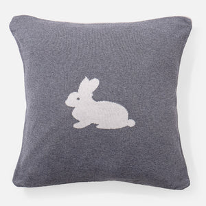 Housse de Coussin 47 x 47cm - Tricoté Lapin