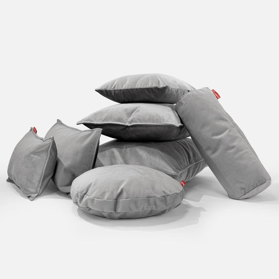 Traversin 20 x 55cm - Velours Argent 04