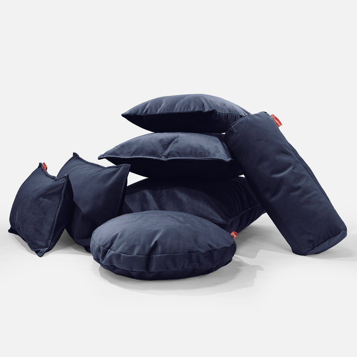 Traversin 20 x 55cm - Velours Bleu Marine 04