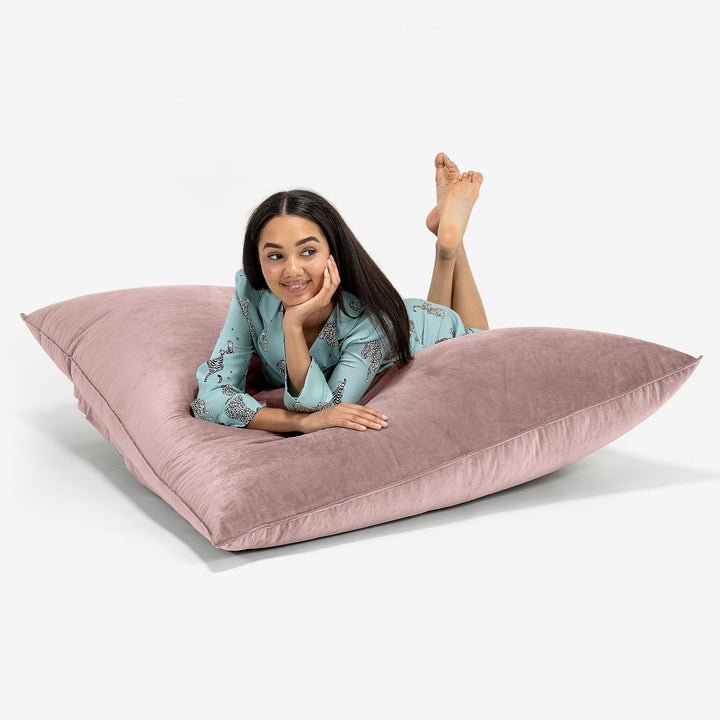 Pouf Géant XXL - Velours Rose 03