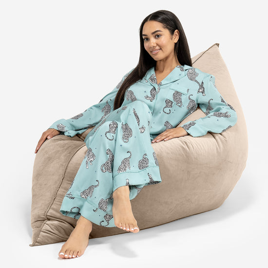 Pouf Géant XXL - Velours Vison 04