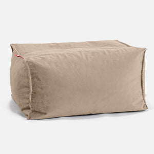 Petit Repose Pied - Velours Vison