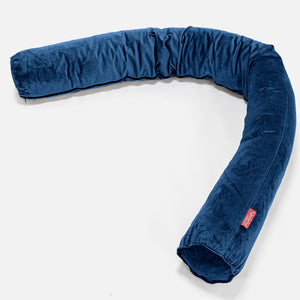 Traversin XXL - Velours Bleu Marine