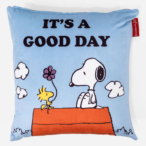 Snoopy Housse de Coussin 47 x 47cm - Bonne Journée 01