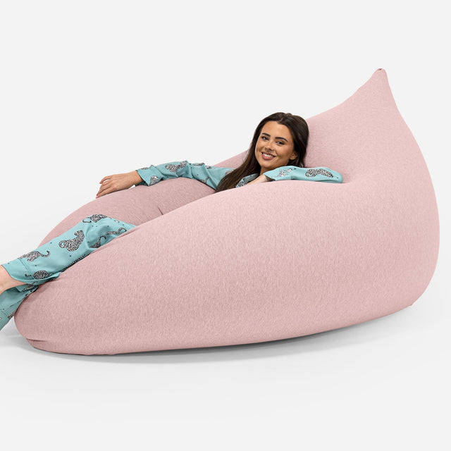 Pouf Géant Venti XXL - Coton Élastique Bébé Rose 01