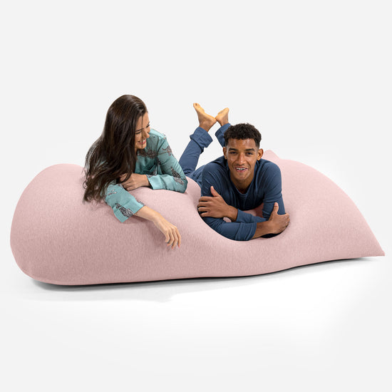 Pouf Géant Venti XXL - Coton Élastique Bébé Rose 03