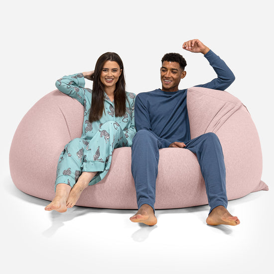 Pouf Géant Venti XXL - Coton Élastique Bébé Rose 04
